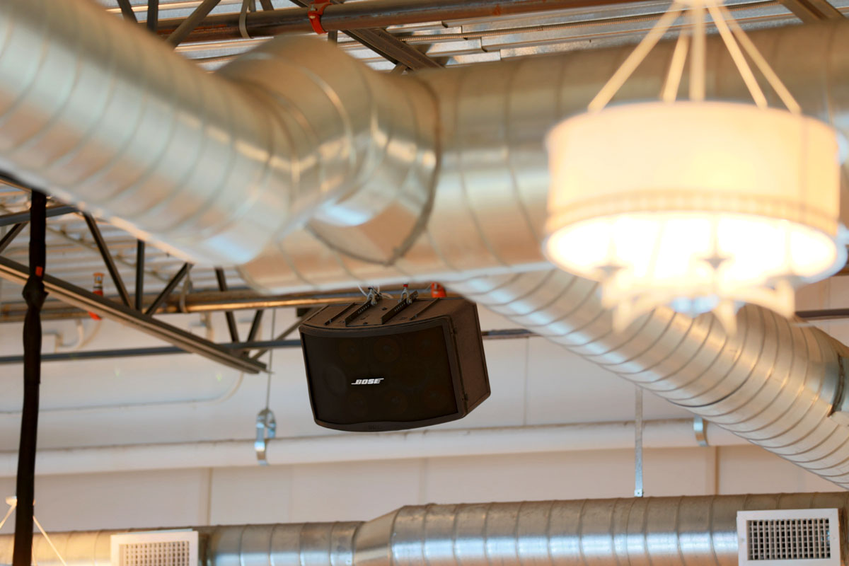Bose speakers in Kelowna, installed at TWP Fitness